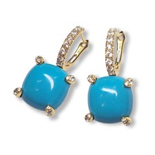 925 Earrings with Turquoise