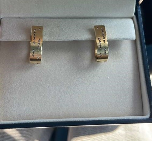 Stern ohrringe 18k gelbgold - stern,