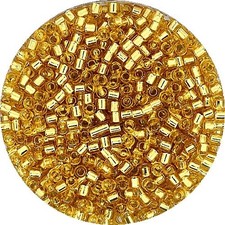 Japanische Delica Beads silverlined gold  Ø 2 mm - 5 g