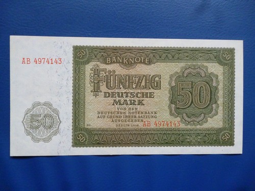 Ddr banknoten 1948 unc - 50, dm