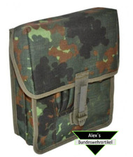 orig BW Kartenmeldetasche Bundeswehr Kartentasche Koppeltragesystem Flecktarn 