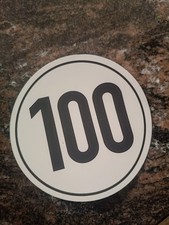 Aufkleber 12cm Sticker 100 kmh