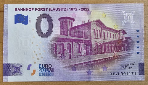 Euro schein bahnhof forst - 0,
