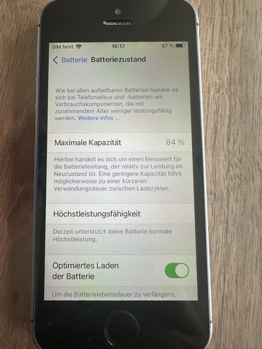 Iphone 16gb space grau - se,