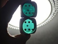 DDR Würfel Gelb Bakelit