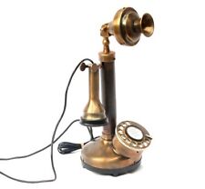 Vintage Kerze Telefon Messing