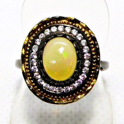 Multicolor opal ring - opal,