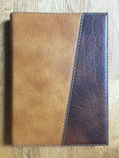 Schreibmappe Konferenzmappe Briefmappe A4 Lederoptik Braun