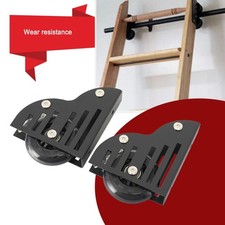 Rollbare Bibliotheksleiter-Hardware-Kit stabiles Zubehör, Bodenrolle mit Stopper