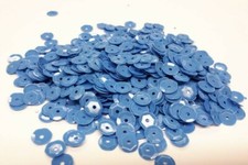 Pailletten Blau matt gewölbt 6 mm, 15g, basteln, nähen verzieren Styropor LC40