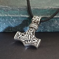 Thors Hammer Anhänger Silber 925 Kette Mjölnir Viking Wikinger Kettenanhänger