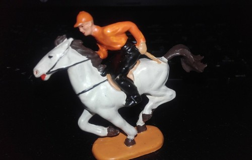 Jockey reiter pferd - jockey, elastolin
