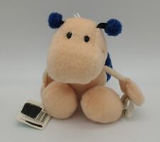 W. Steinbeck Schnecke blaues Haus Anhänger Plüschtier 15cm Stofftier Mit Etikett