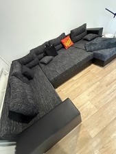 Couchgarnitur Sofa Sofagarnitur Captain U Schlaffunktion Wohnlandschaft Malmo 90