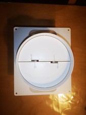 Übergangsstutzen mit Rückstauklappe und Flanschplatte Flachkanal Rundrohr DN 125