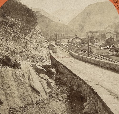 Tirol brücke eisenbahn c1875 - tirol,
