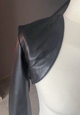 bolero schwarz Leder Crazy Outfit Größe 14/40/42 Neuwertig