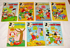 Micky Maus Nr. 28 & 29 von 1981, Nr. 1 / 31 / 33 / 34 / 45 von 1980 Comic Heft