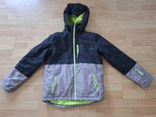 Winterjacke, schwarz, grau