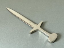 LERCHE  Brieföffner aus Edelstahl, Solingen Germany 22,5 x 6 cm, Schwert