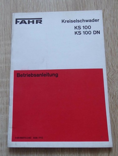 Deutz fahr schwader - schwader, ks100