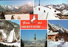 pk2443 - AK  --  Oberstdorf -- Seilbahn, Skisprung, Winter