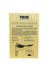 Vintage trix kontrollkarte - vintage,
