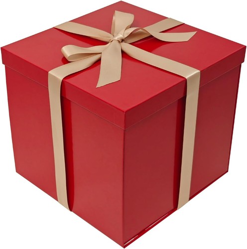 Geschenkboxen rot 22x22x20 5cm - rot, 22x22x20,5cm