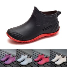 Gummistiefel Damen Kurz Regenstiefel Stiefeletten Gummistiefeletten Wasserdicht