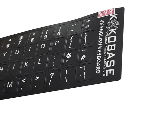 Tastaturaufkleber black - uk,