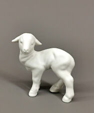 9924116 Wagner&Apel Porzellan Figur Schaf Lamm Schäfchen weiß bisquit 7x4x8cm