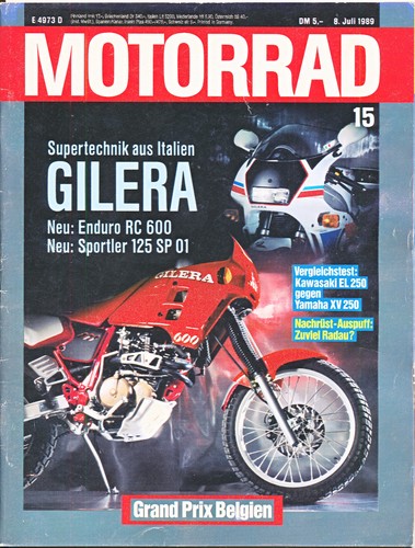Motorrad 1989 gilera - 7/1989,