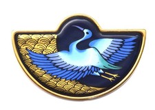 Michaela Frey Team Wien Anhänger vergoldet Emaille 4,8 cm x 3,1 cm