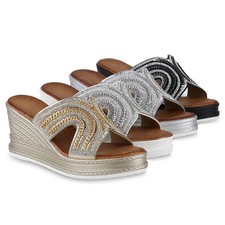 Damen Pantoletten Sandaletten