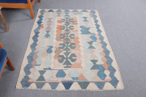 Vintage kelim akzent teppich - vintage,