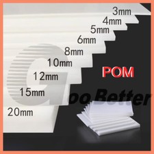 POM Platte Kunststoff Kunststoffplatte weiß Dick 5mm-10 mm Zuschnitt Kunststoff