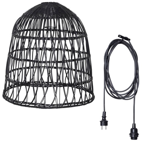 Lampenschirm rattan optik - lampenschirm,