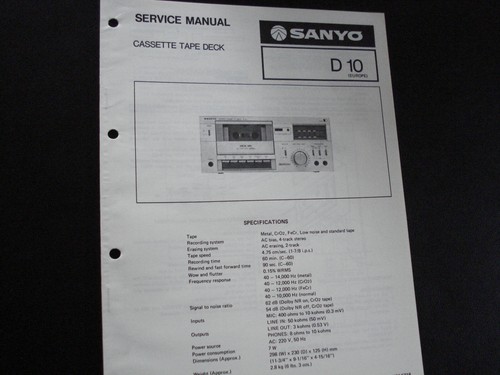 Original service manual - service,