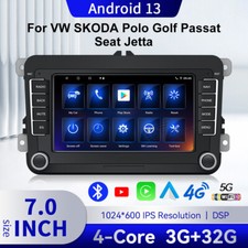 7'' Carplay Autoradio Mit GPS Navi DAB+ GPS FM Für VW Passat B6 B7 Android 13.0