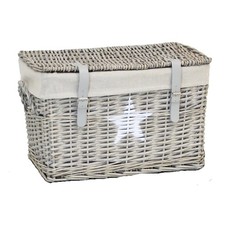 Rattan Truhe Korb mit Deckel