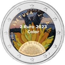 2 Euro 2023 - coloriert - zur