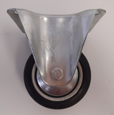 Rad Möbelrolle Gummirad mit Befestigungsplatte (80/25-45)