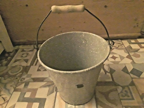 Alter emaille eimer - emaille,