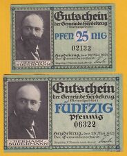 Heydekrug -Gemeinde- kompl. Serie mit WZ "verschlungene Quadrate" (L 589.2/3)