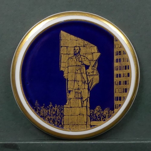 Ddr porzellanmedaille lenin - porzellanmedaille,