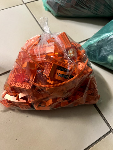 Lego bausteine konvolut orange - bausteine,
