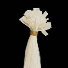 Synthetik Bonding-Extensions in weiß - Sonderpreis für 55 Strähnen