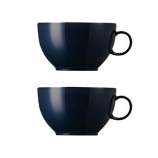Thomas Sunny Day Denim 2X Cappuccino-Obertasse Milchtasse Groß 320 ml Porzellan
