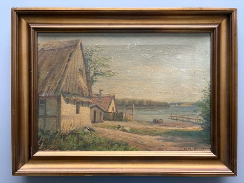 ölbild auf leinwand - auf, leinwand-signiert