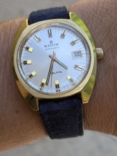 Edox Delfin Herrenuhr Vintage